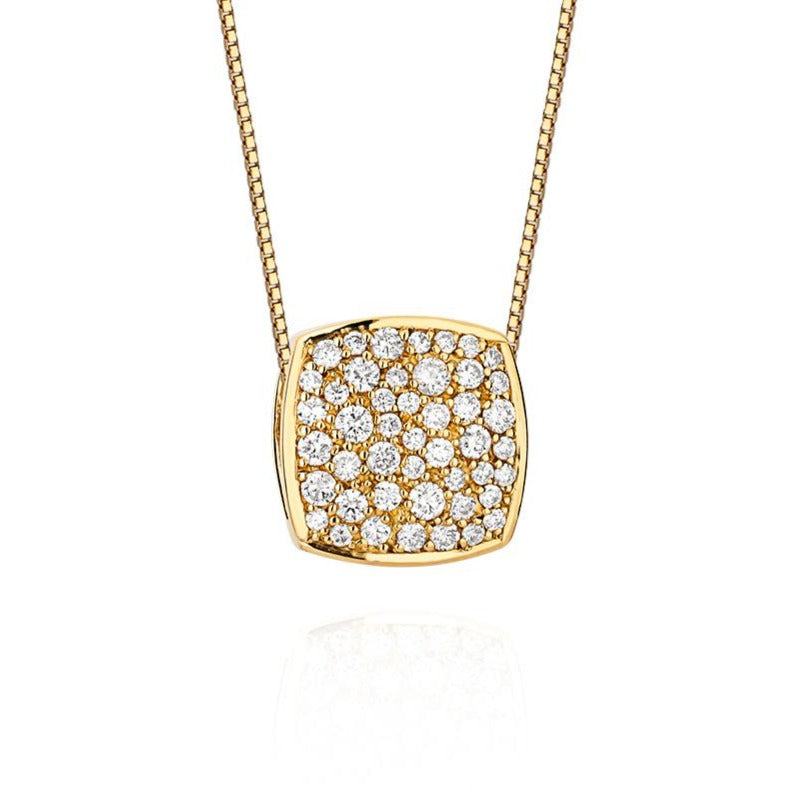 Pingente Cintilar em Ouro Amarelo com Diamantes