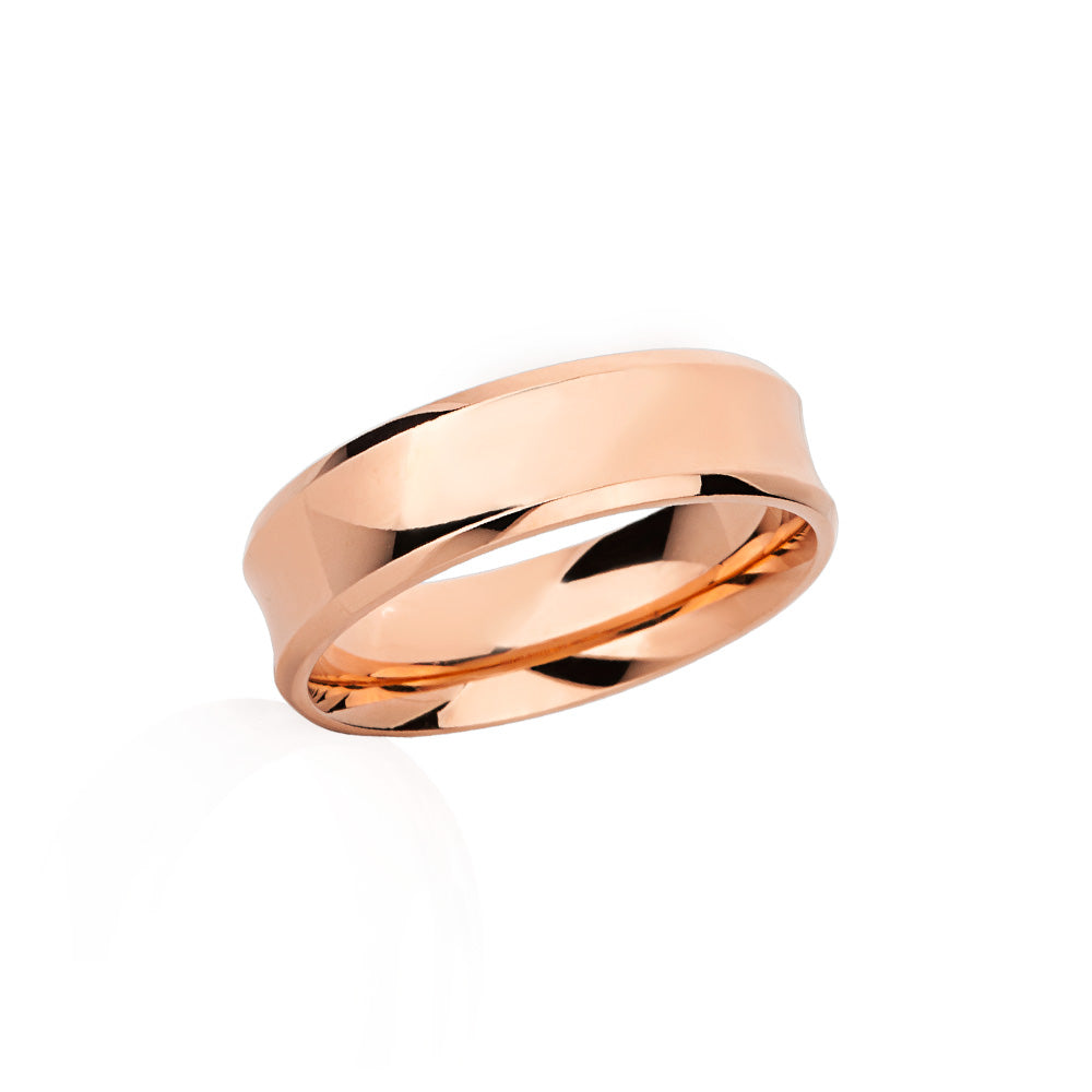 Aliança em Ouro Rosé 18K - 6 mm