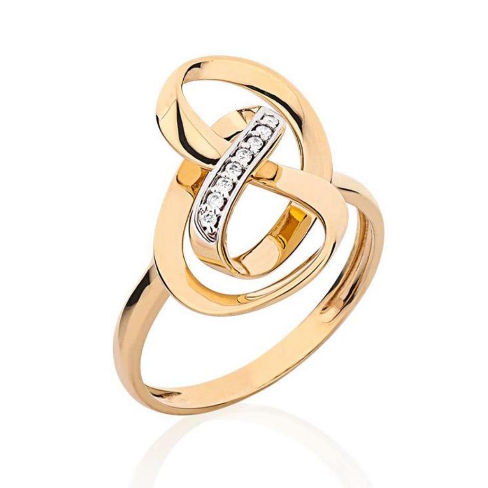 Anel Infini em Ouro Amarelo com Diamantes